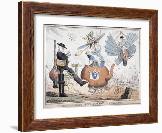 Locomotion, London, C1820-George Cruikshank-Framed Giclee Print