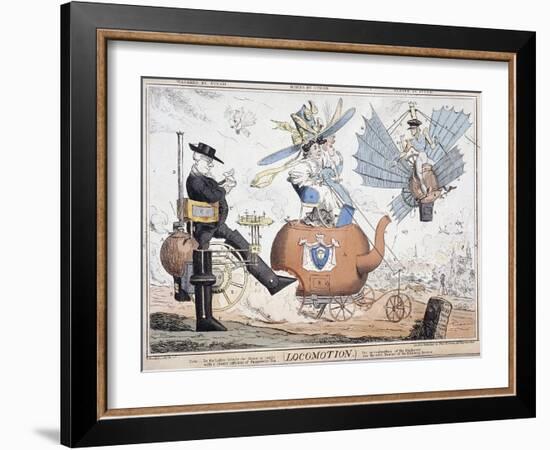 Locomotion, London, C1820-George Cruikshank-Framed Giclee Print