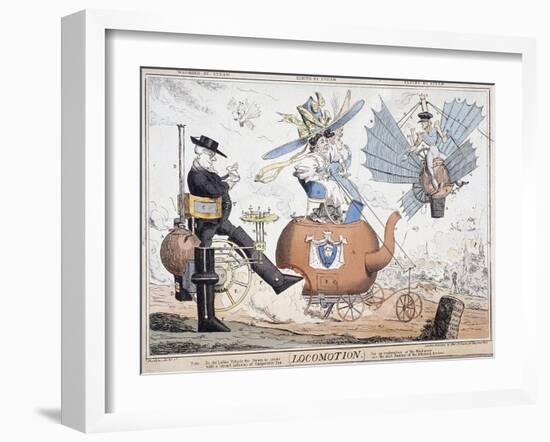 Locomotion, London, C1820-George Cruikshank-Framed Giclee Print