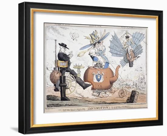 Locomotion, London, C1820-George Cruikshank-Framed Giclee Print