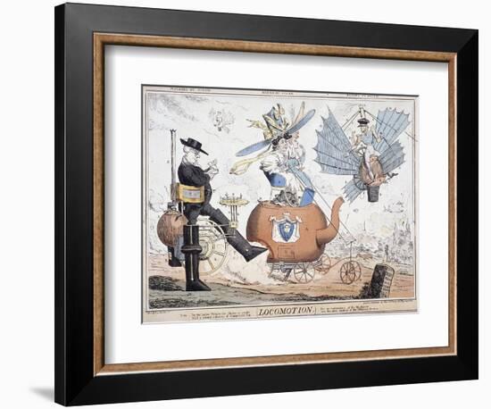 Locomotion, London, C1820-George Cruikshank-Framed Giclee Print