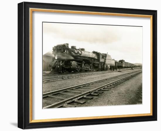 Locomotive 1844, Circa 1926-Asahel Curtis-Framed Giclee Print