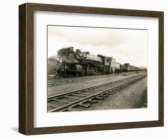 Locomotive 1844, Circa 1926-Asahel Curtis-Framed Giclee Print