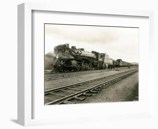 Locomotive 1844, Circa 1926-Asahel Curtis-Framed Giclee Print