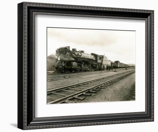 Locomotive 1844, Circa 1926-Asahel Curtis-Framed Giclee Print