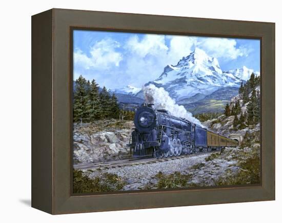 Locomotive 4-Jack Wemp-Framed Premier Image Canvas