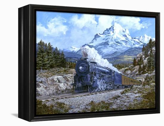 Locomotive 4-Jack Wemp-Framed Premier Image Canvas