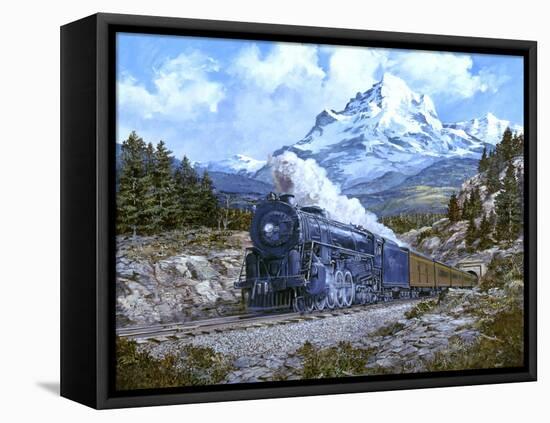 Locomotive 4-Jack Wemp-Framed Premier Image Canvas