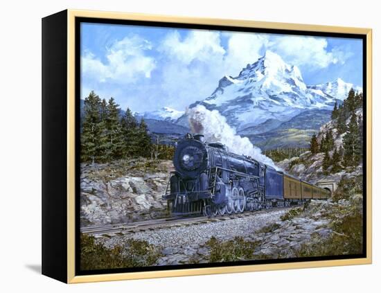 Locomotive 4-Jack Wemp-Framed Premier Image Canvas