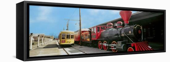 Locomotive at the Chattanooga Choo Choo, Chattanooga, Tennessee, USA-null-Framed Premier Image Canvas