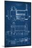 Locomotive Blueprint II-Vision Studio-Mounted Art Print