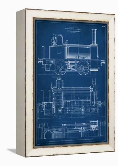 Locomotive Blueprint II-Vision Studio-Framed Stretched Canvas