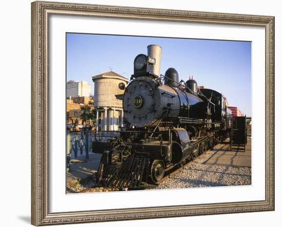 Locomotive, Haymarket District, Lincoln, Nebraska, USA-Michael Snell-Framed Photographic Print