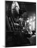 Locomotives in Roundhouse-Jack Delano-Mounted Photographic Print