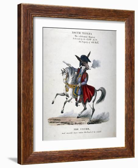 Locum Tenens, the celebrated Hunter', 1830-Anon-Framed Giclee Print