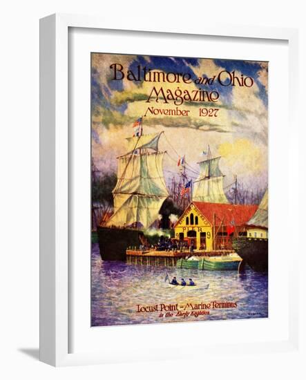 Locust Point-Marine Terminus-Herbert Stitt-Framed Giclee Print