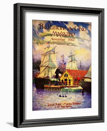 Locust Point-Marine Terminus-Herbert Stitt-Framed Giclee Print