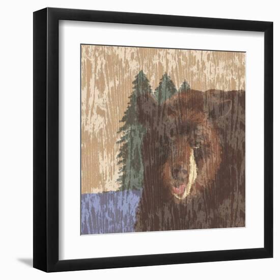 Lodge Bear-Nicholas Biscardi-Framed Art Print