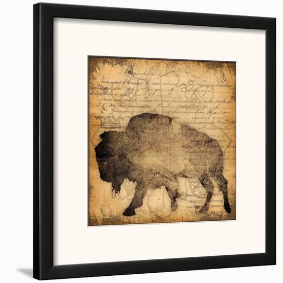 Lodge Buffalo-Stephanie Marrott-Framed Art Print
