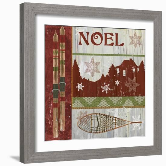 Lodge Greetings Noel-Fiona Stokes-Gilbert-Framed Giclee Print