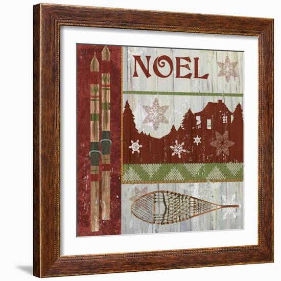 Lodge Greetings Noel-Fiona Stokes-Gilbert-Framed Giclee Print