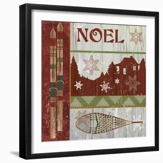 Lodge Greetings Noel-Fiona Stokes-Gilbert-Framed Giclee Print