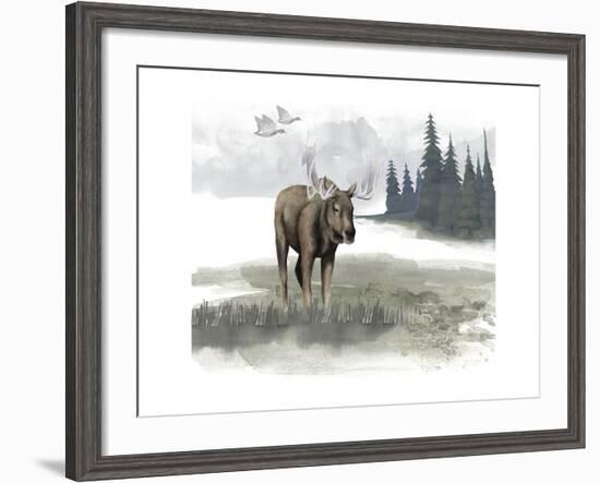 Lodge Landscape III-Grace Popp-Framed Art Print