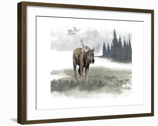 Lodge Landscape III-Grace Popp-Framed Art Print