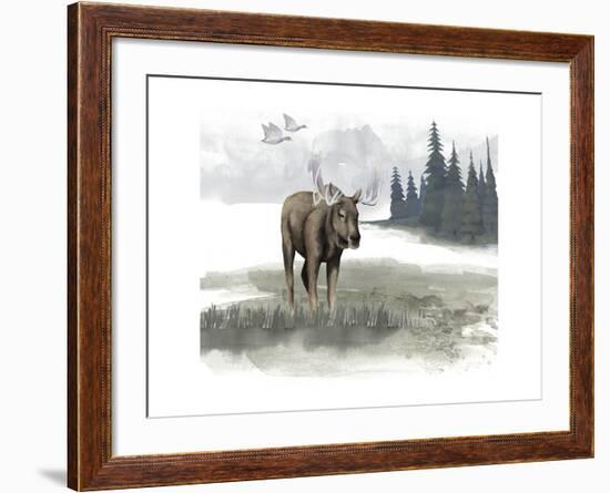 Lodge Landscape III-Grace Popp-Framed Art Print