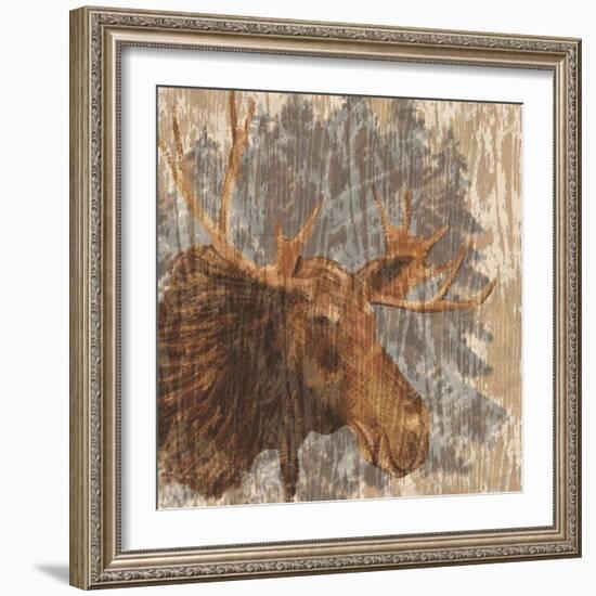 Lodge Moose-Nicholas Biscardi-Framed Art Print