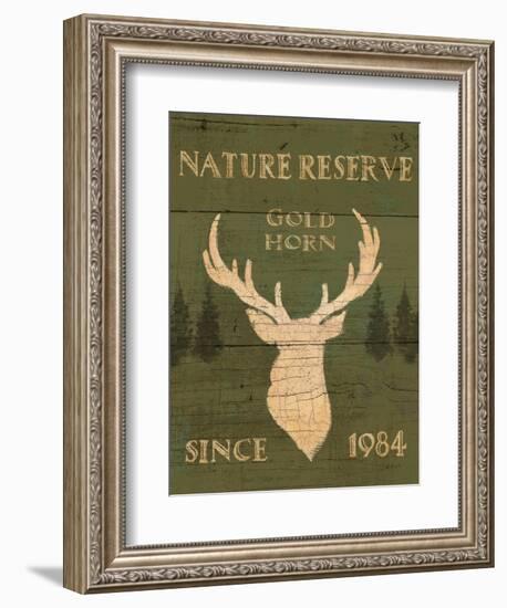 Lodge Signs IX Green-James Wiens-Framed Art Print