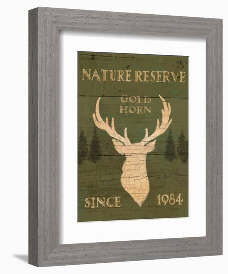 Lodge Signs IX Green-James Wiens-Framed Art Print