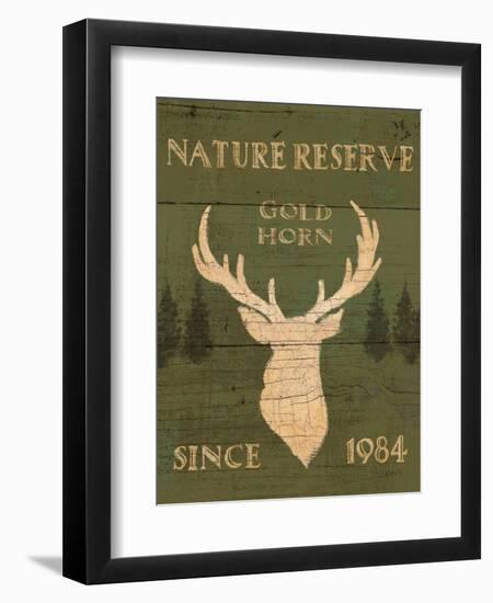 Lodge Signs IX Green-James Wiens-Framed Art Print