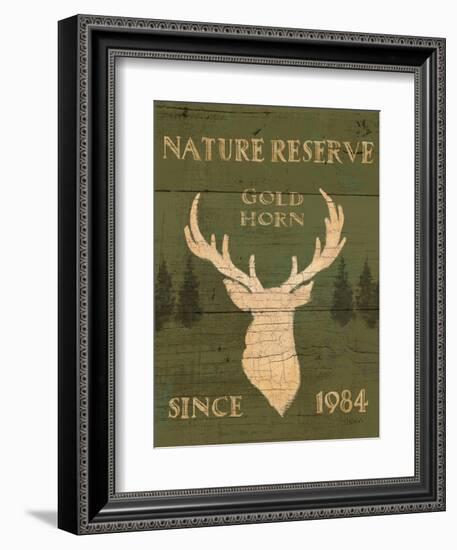 Lodge Signs IX Green-James Wiens-Framed Art Print