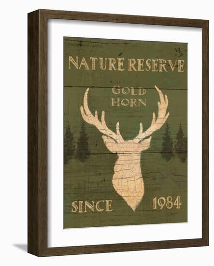 Lodge Signs IX Green-James Wiens-Framed Art Print