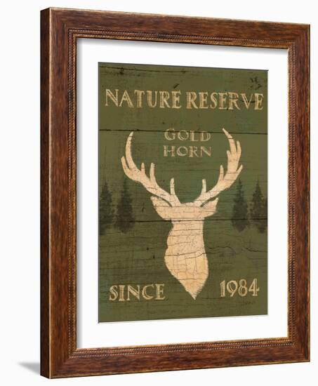 Lodge Signs IX Green-James Wiens-Framed Art Print