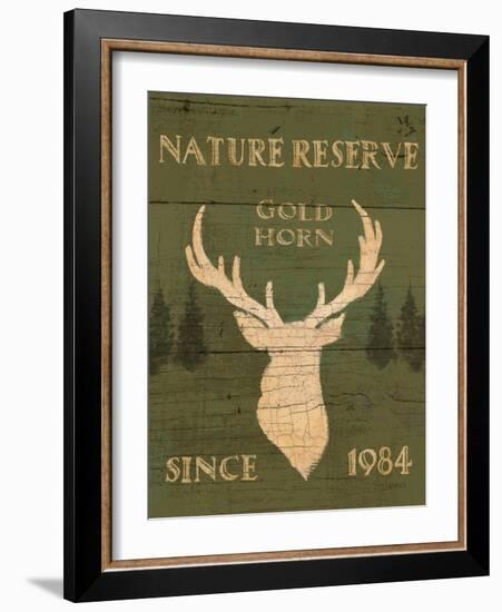 Lodge Signs IX Green-James Wiens-Framed Art Print