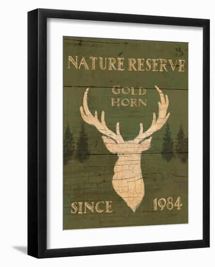 Lodge Signs IX Green-James Wiens-Framed Art Print