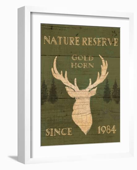 Lodge Signs IX Green-James Wiens-Framed Art Print