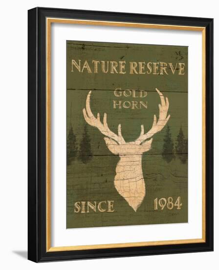 Lodge Signs IX Green-James Wiens-Framed Art Print