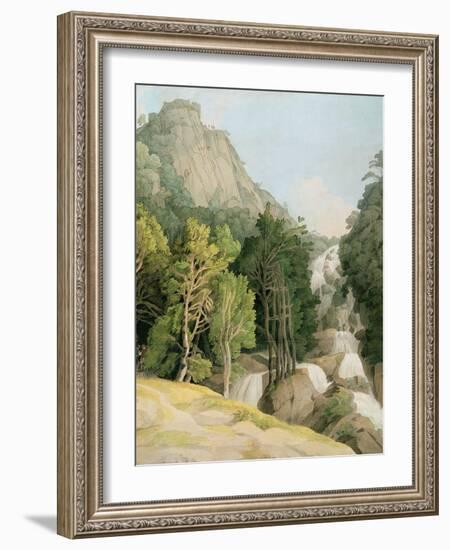 Lodore Falls-Francis Towne-Framed Giclee Print