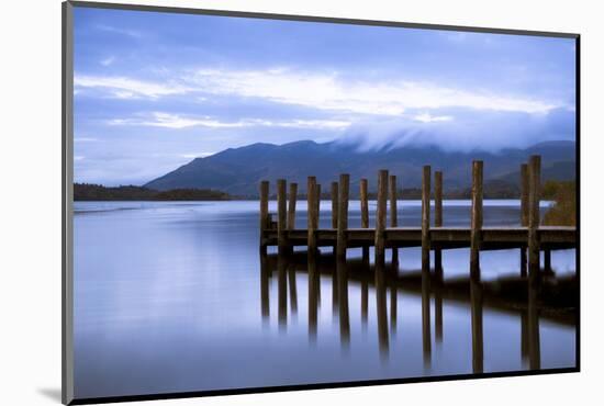 Lodore Landing on Derwentwater w Clouds over Skiddaw, Lake District Nat'l Pk, Cumbria, England, UK-Ian Egner-Mounted Photographic Print