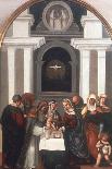 Holy Family with Saint Nicholas of Tolentino, 1515-1530-Lodovico Mazzolini-Premier Image Canvas