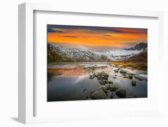 Lofoten Warm Sunset-Marco Carmassi-Framed Photographic Print
