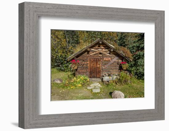 Log Cabin Kantishna, Alaska, Mnt. Denali National Park-null-Framed Photographic Print