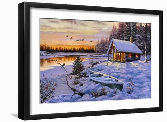 Log Cabin-The Macneil Studio-Framed Giclee Print