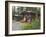 Log Cabins Nestled Among Trees Near Hatcher Pass, Palmer, Alaska, USA-Dennis Flaherty-Framed Photographic Print