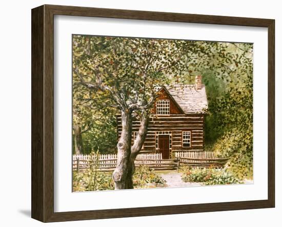 Log House Upper Canada Village-Kevin Dodds-Framed Giclee Print