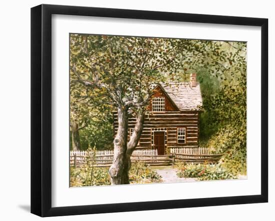 Log House Upper Canada Village-Kevin Dodds-Framed Giclee Print