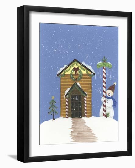 Log Outhouse-Debbie McMaster-Framed Giclee Print